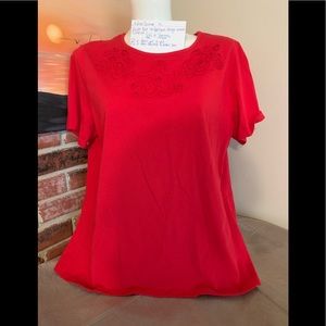 Alfred Dunner Red blouse